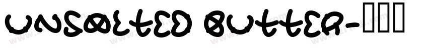 Unsalted Butter字体转换